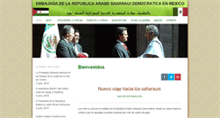 Desktop Screenshot of embajadasaharauimexico.org