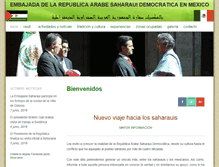 Tablet Screenshot of embajadasaharauimexico.org